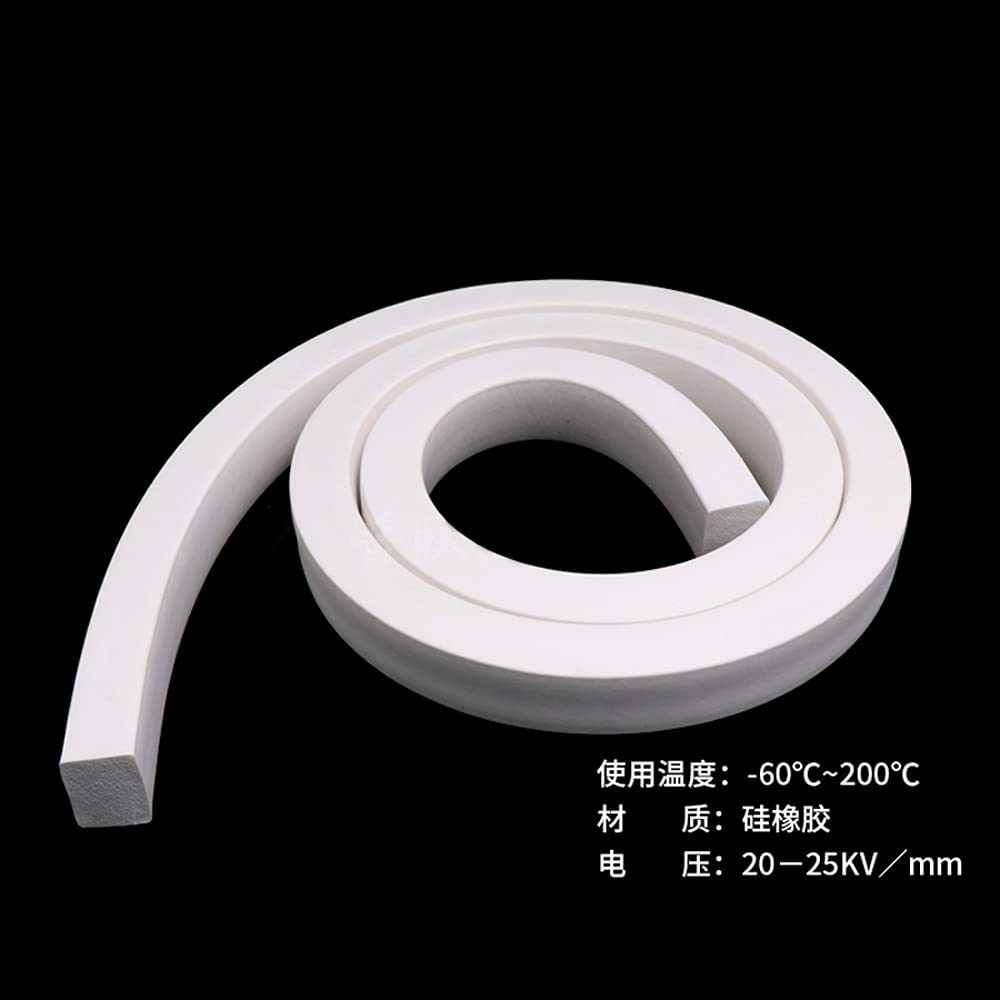 tira del sello de la espuma del silicón, El múltiplo blanco cuadrado de la tira del lacre caucho espuma silicón clasifica 1-5 metros(25 X 25mm,2Meters)