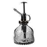 Vaporisateur de jardin - convient pour arroser toutes sortes de plantes, comme les plantes en pot ou les plantes d'intérieur suspendues, arrosoir en verre rétro transparent et anti-éclaboussures