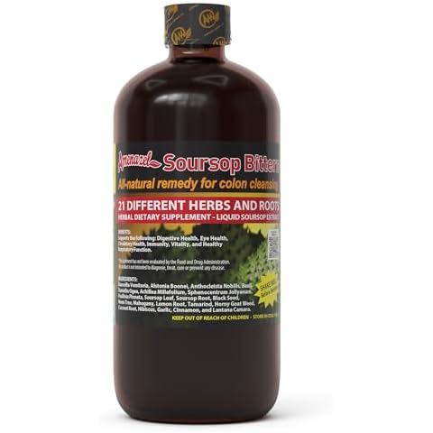 Organic Herbs Amenazel Soursop Bitters,Liquid, 16oz Cover
