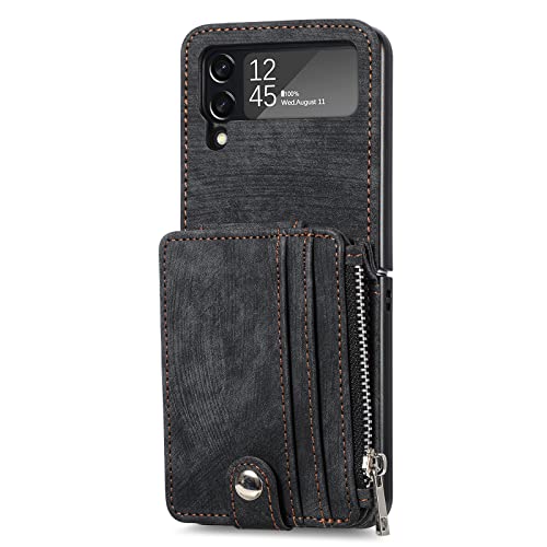 Capa Para Samsung Galaxy Z Flip 4, Resistente A Choques, Anti-queda, Leve, Destacável, Carteira Mult