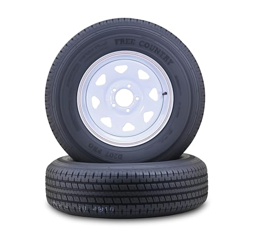 Free Country Trailer Tire Wheel Assembly ST205/75R14 8-Ply D 105N 5 Lug on 4.5