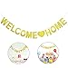 Produktbild Ritte Willkommen Banner, Welcome Home Hochzeit Banner Hochzeitsfeier Banner Stützen Hängende Dekor Hochzeit Party Dekorationen für Hochzeit Party Familie Festival Feier Haus Dekoration