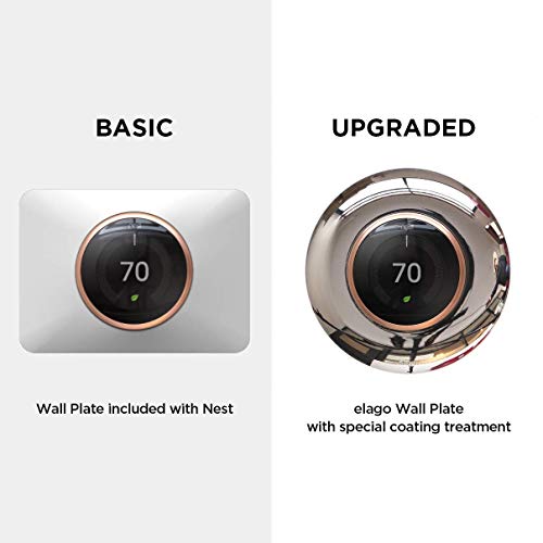 elago Wall Plate Cover Designed for Google Nest Learning Thermostat (Polished Steel) - Compatible with Nest Learning Thermostat 1st/2nd/3rd Generation [US Patent Registered] - Thumbnail 7