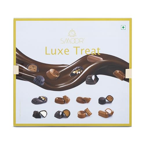 Image of SMOOR Luxe Treat Box of 16 | Assorted Choco Gift Box for Celebration & Gifting