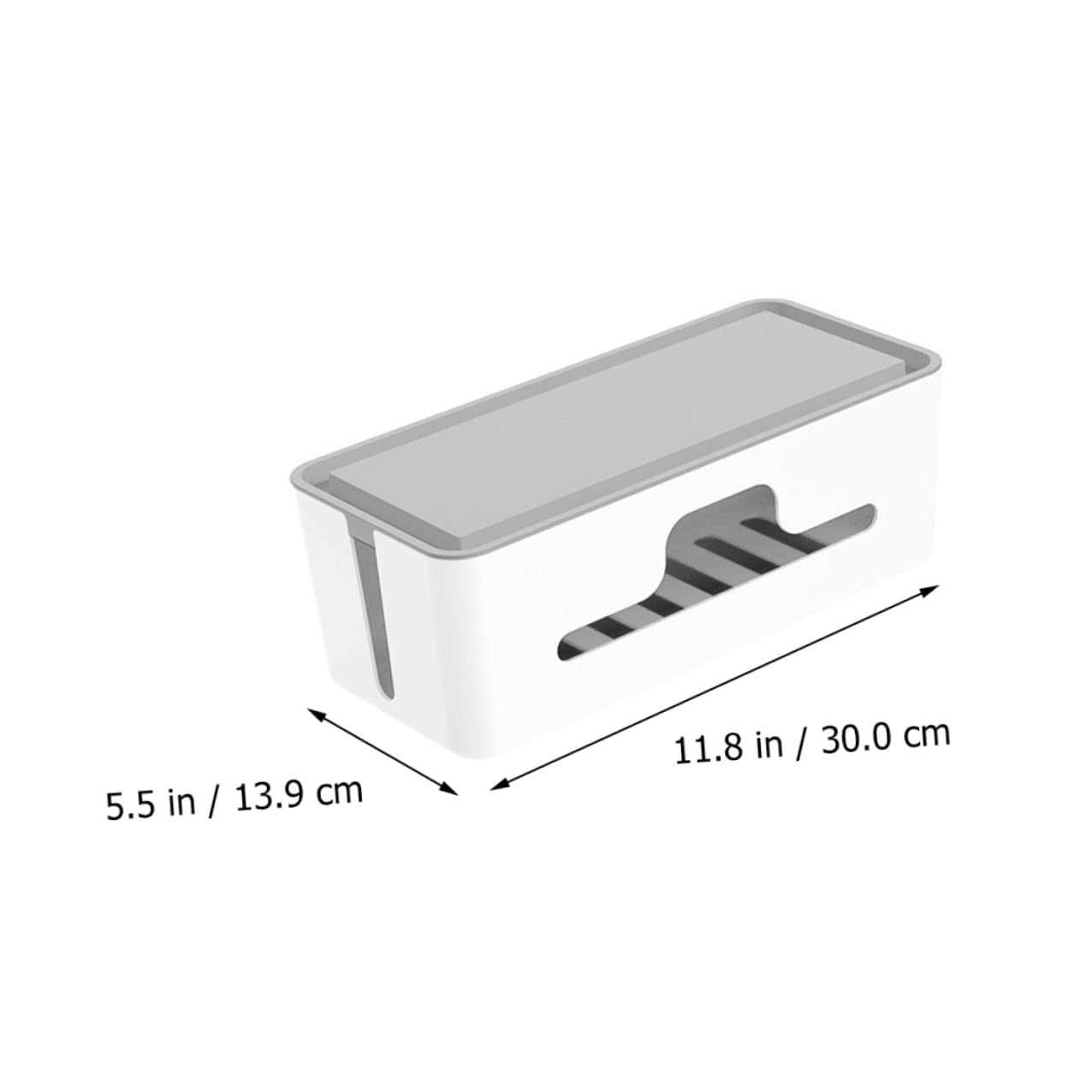 Caja Organizadora de Cables Almacenamiento Práctico y Antideslizante para Regletas y Enchufes Protección Segura para Mascotas Ventilación para Uso Doméstico y Oficina