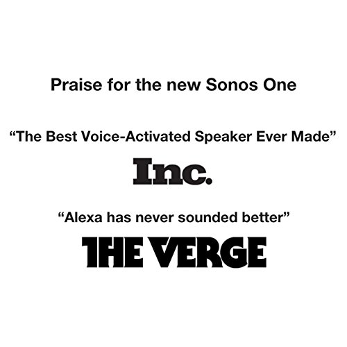 Sonos One (Gen 1) - Voice Controlled Smart Speaker with Amazon Alexa Built-in (Black)