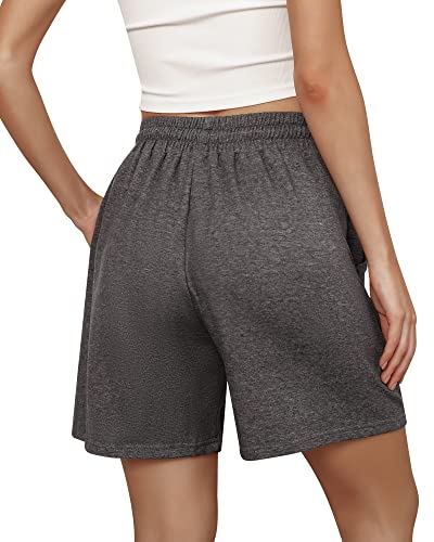 Cowasto HFTFSZW03978US_PB_L_CW Women'S 7 Inch Bermuda Shorts Jersey Shorts Casual Loose Lounge Athletic Shorts thumb #4