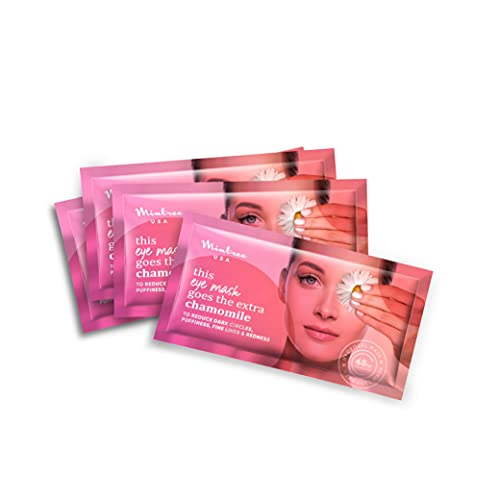 Image of Mintree USA Rejuvenating Under Eye Mask for Dark Circles, Puffiness and Fine Lines, Cooling Eye Mask with Ceramides and Vitamin C | Soothing Under Eye Care for Men and Women (Pack of 4)