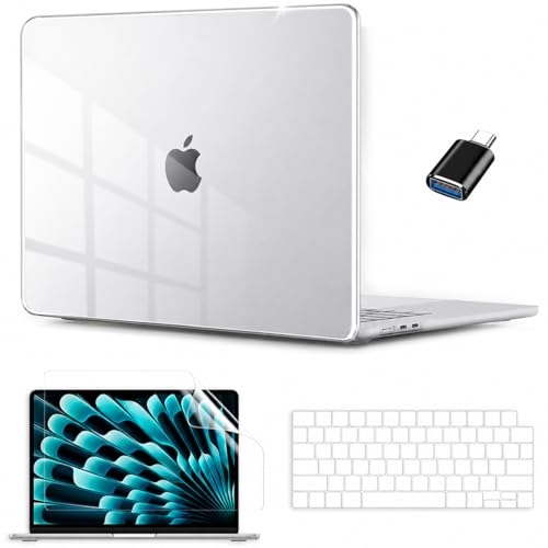 Coque MacBook Air 13 M2 M3 transparente rigide contre chocs et traces