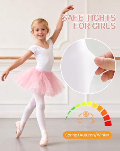 Century Star Toddler Tights Baby Girls-Ballet Dance Nude Infant Tights 1-3T Stockings - Thumbnail 5