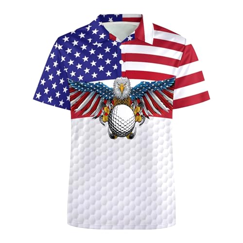 Golf Shirts for Men,Dry Fit Athletic Short Sleeve Polo Shirts,Performance 4 Way Stretch Golf Polos with UPF 50