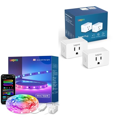 Lepro Bundle - 2 Items: Enchufe Inteligente y Tira LED RGB miniatura 1