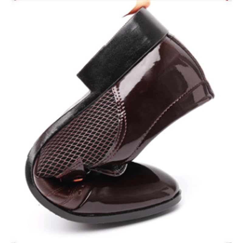 Men's Fashion Square Toe Lace Up Lug Sole Business Office Shoes Comfortable Dress Shoes4