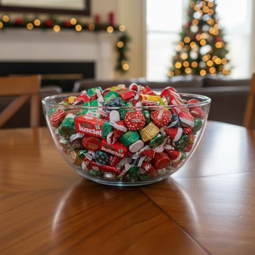 Christmas Assorted Chocolate Candy Variety Pack - 2lb Bulk Christmas Candy Individually Wrapped - Holiday Candy for Stocking Stuffers, Christmas Party Favors, and Holiday Gift Bags - 2 Pound Christmas Candy Bulk Pack