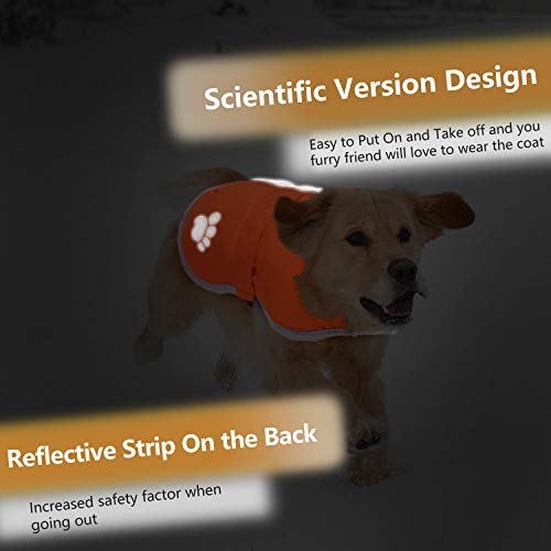 Image of Queenmore Cold Weather Dog Coats Loft Reversible Winter Fleece Dog Vest Waterproof Pet Jacket Available in Extra Small, Small, Medium, Large Extra Large Sizes