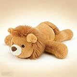 Gisqsi Peluche Leon Ansiedad Grande 48cm Peluches Kawaii Leon Peluche Bebe para Dormir Almohada Cojines Pillow Recien Nacido San Valentin Cumpleaños Juguetes para Niños Niñas
