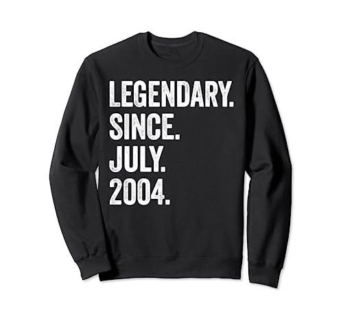 Legendary Since July 2004 19 cumpleaños Sudadera