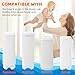 90 Bags Diaper Pail Refills Bags Compatible with Genie Easy Roll Signature & Platinum Diaper Pails | 7-Layer OdorLock Technology | Up to 10 Months Use,3 Pack