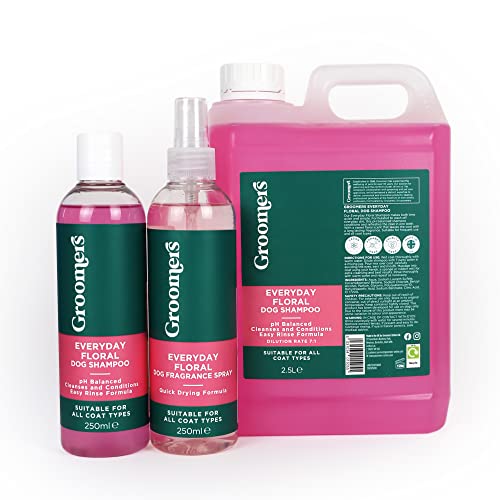 Groomers Everyday Floral Dog Shampoo for Dog Grooming 2.5L - Long Lasting Fragrance - Cleanses and Conditions - pH Balanced, Vegan, Paraben Free, Easy Rinse - Suitable for All Coats - Image 3