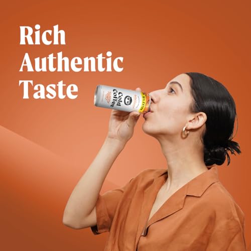 Image of Sleepy Owl Salted Caramel Cold Coffee | 4 x 230ml Cans | Made With Real Milk & Coffee | No Preservatives