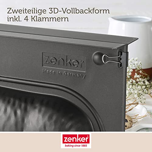 Zenker Osterlamm Backform zu Ostern – 900 ml Füllvolumen – 3D Kuchenform mit Antihaftbeschichtung und Lämmchen als Motiv zum backen – Leckere Deko in Osterlammform – Bild 7