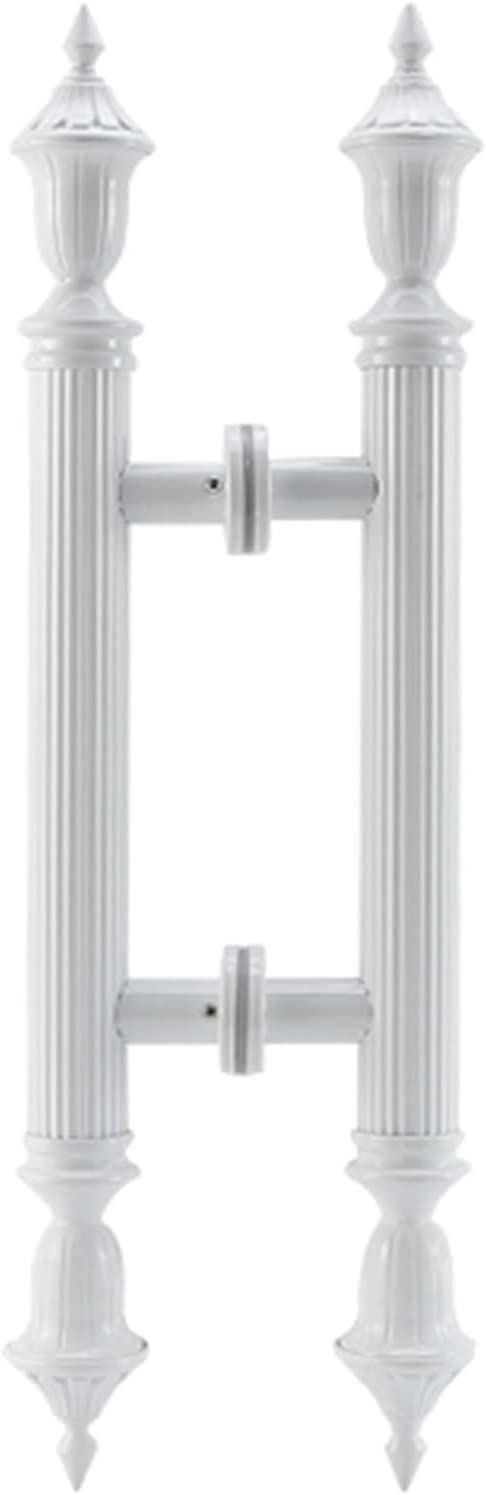 DFGHNBVC Door Handle Door Pull Handle Sliding Barn Modern Barn Classic Double Sided Push Pull Modern Works As Modern Entry Barn Garage Handle Pulls,White-Length 120Cm(47.2Inch)