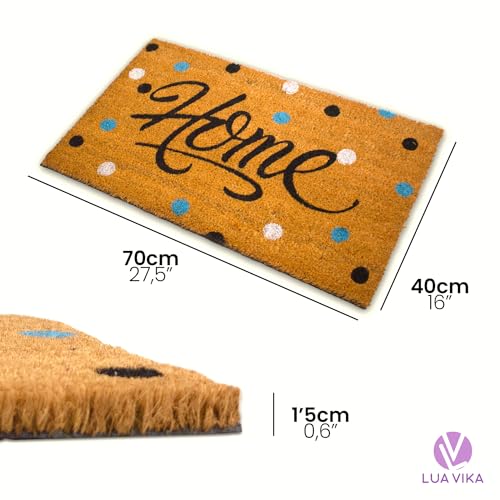 LUA VIKA Coir Doormat - Home colours - 40x70 cm - Outdoor Door mat - Front Door mat outside - Doormats outside - Image 3