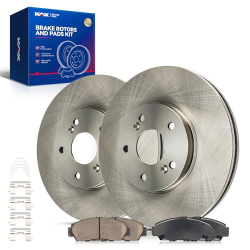Image of KAX Front Brake Kit, OE Brake Rotors and Ceramic Brake Pads | Fits Honda Accord 2003-2011, Acura TL 1999-2008, Acura TSX 2004-2010, Acura CL 2001-2003, Automotive Replacement Brake Kit