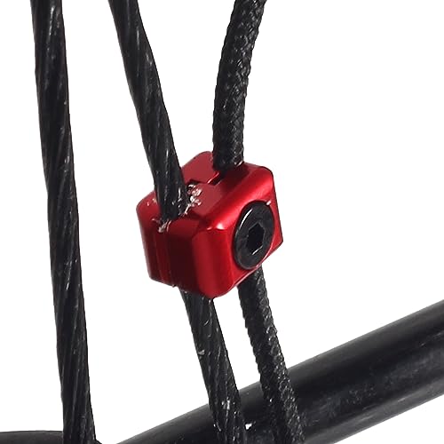 FENJANER Archery 2 Pcs Compound Bow Fastener Buckle for Drop Away Arrow Rest Clip Clamps Archery Accessories Metal Black Fastener (Red) - Thumbnail 5
