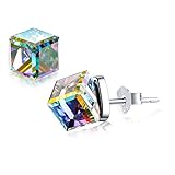 bijou brigitte ohrloch stechen erlaubnis Material: Ohrringe aus 925er Sterlingsilber mit funkelndem Aurora-Borealis-Kristall. Funkelt und glitzert garantiert in jedem Licht, umweltfreundliche Vakuumbeschichtung, nickelfrei, bleifrei und cadmiumfrei.