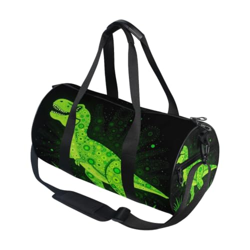 Bolsa de deporte con lunares y dinosaurios para tus días de gimnasio y viajes 1