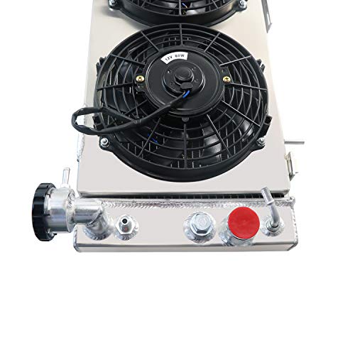 ALLOYWORKS 3 Row Core Aluminum Radiator + 3x9" Fan Shroud + Relay For 1991-2001 Jeep Cherokee XJ Comanche 4.0 L6 Gas - Thumbnail 5