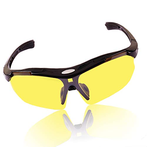 FETESNICE Gafas de conducción para hombre, antideslumbrantes, polarizadas, visión nocturna, gafas de seguridad para conducción nocturna