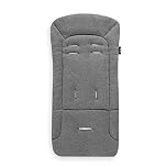 hauck Padded Pushchair Liner, Charcoal - Universal Fit for Most Pushchairs, Strollers & Bike Trailers, Breathable & Soft Cotton, Machine Washable