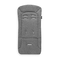 Coussin Poussette Universel Hauck - Coton Respirant 70x37cm - Gris Charbon Pour Nacelle