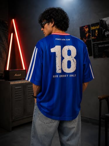 Image of Pump'd Cricket Jersey for Men - Unisex Oversized Round Neck Jersey Tshirt | Graphic Tees | Supreme Comfort | Effortless Style Oversized T Shirt for Men & Women | Addition | 2026