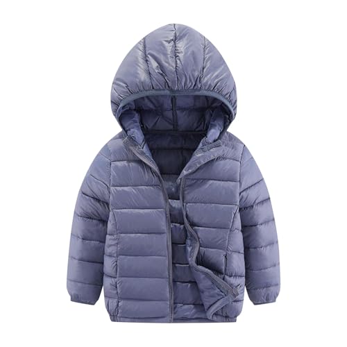 Girls Puffer Jacket Size 4-15 Warm Soft Lightweight Boys Winter Coat with Hood Outerwear Full Zip Down Coats