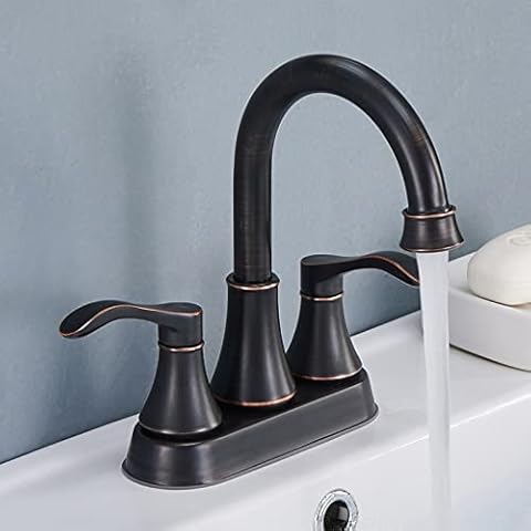 VALISY 2 Handle Oil Rubbed Bronze Bathroom Sink Faucet Cover