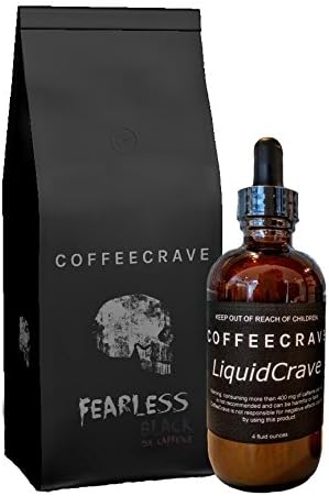 CoffeeCrave's Fearless Black - High Caffeine Coffee: 1 lb Ground