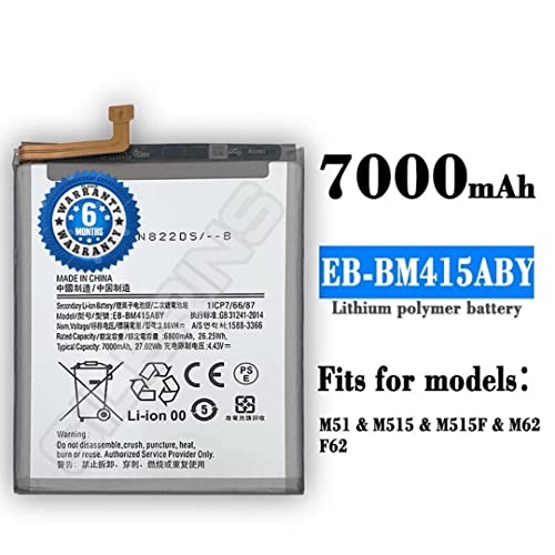 Image of Original EB-BM415ABY Battery for Samsung F62, M62, M51 Battery with 6 Month Warranty*** (Original Battery 177)