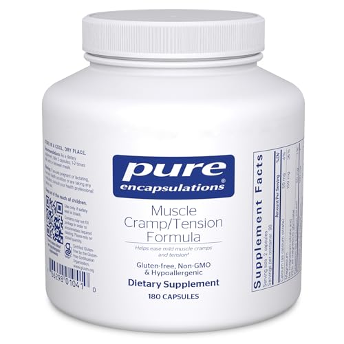 Pure Encapsulations Muscle Cramp/Tension Formula | Hypoallergenic Supplement to Reduce Occasional Muscle Cramps/Tension and Promote Relaxation* | 180 Capsules