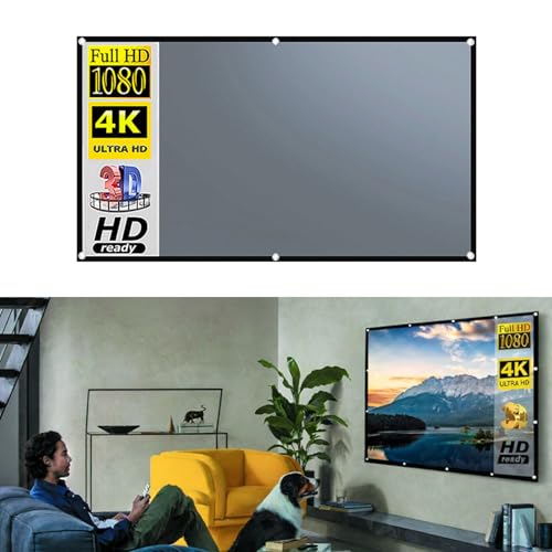 Pantalla de proyección metálica portátil anti luz para cine miniatura 2