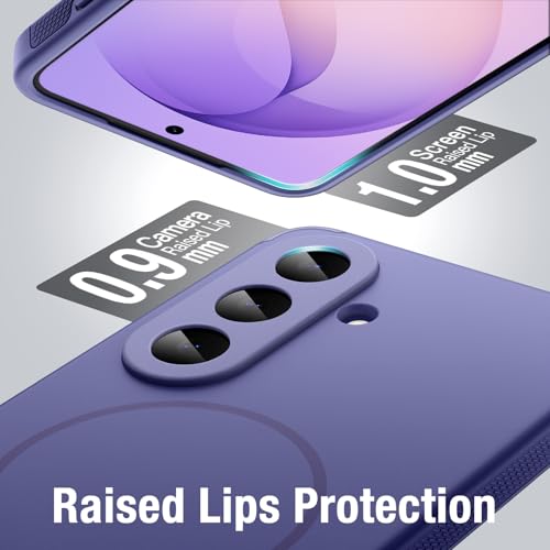Image of JETech Magnetic Cover Case for Samsung Galaxy S26, Compatible with MagSafe, Dual-Layer Heavy Duty Shockproof Phone Cover, Camera Lens Full Protection, Anti-Scratch Hard PC Back (Cobalt Violet)