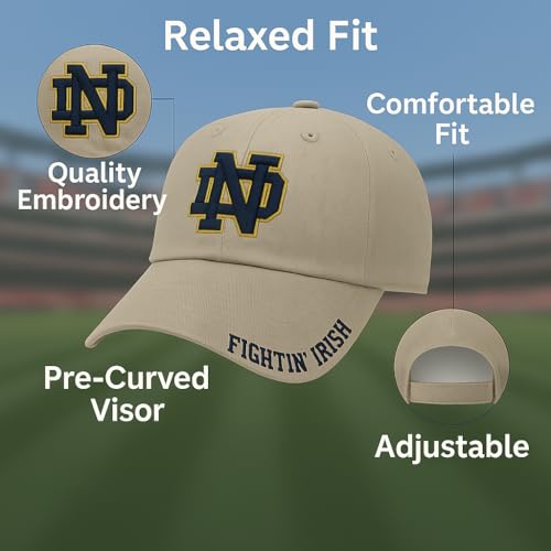 Gorra Notre Dame con logo bordado y ajuste clásico miniatura 4