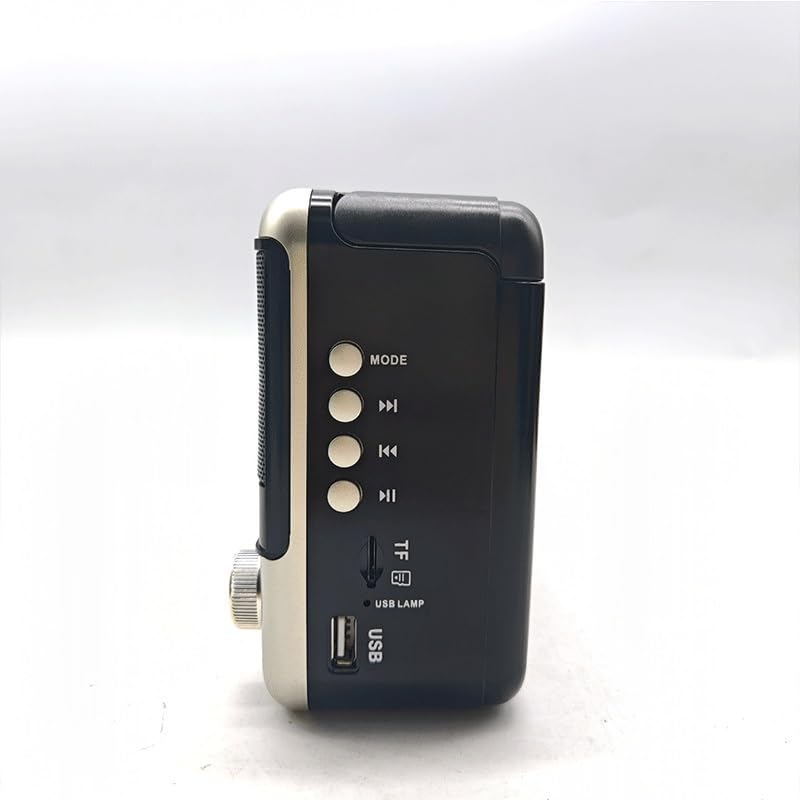 Radio portátil con receptor handheld y almohadilla lateral de audio miniatura 7