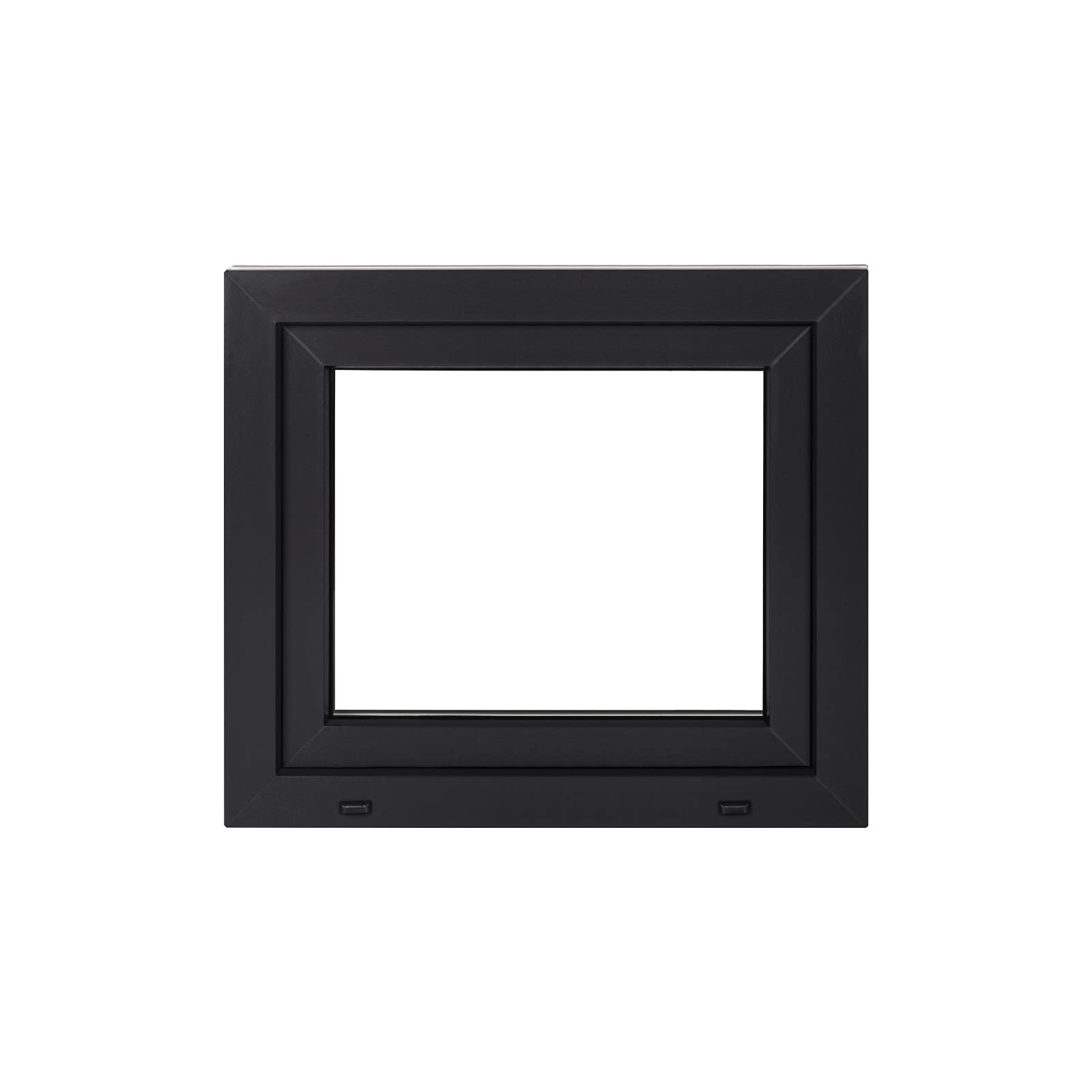 Fenêtre de Cave 70x65 cm, Oscillo-Battante Gauche, Intérieur Blanc/Extérieur Anthracite | Triple Vitrage 32mm, Fenêtre PVC pour Sous-sol, Garage et Abri de Jardin