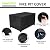 Coverfml Fire Pit Cover, Outdoor Fireplace Cover,Waterproof 600D Outdoor Rectangular Fire Fit Table Cover Deck Box Protector 48*28*24