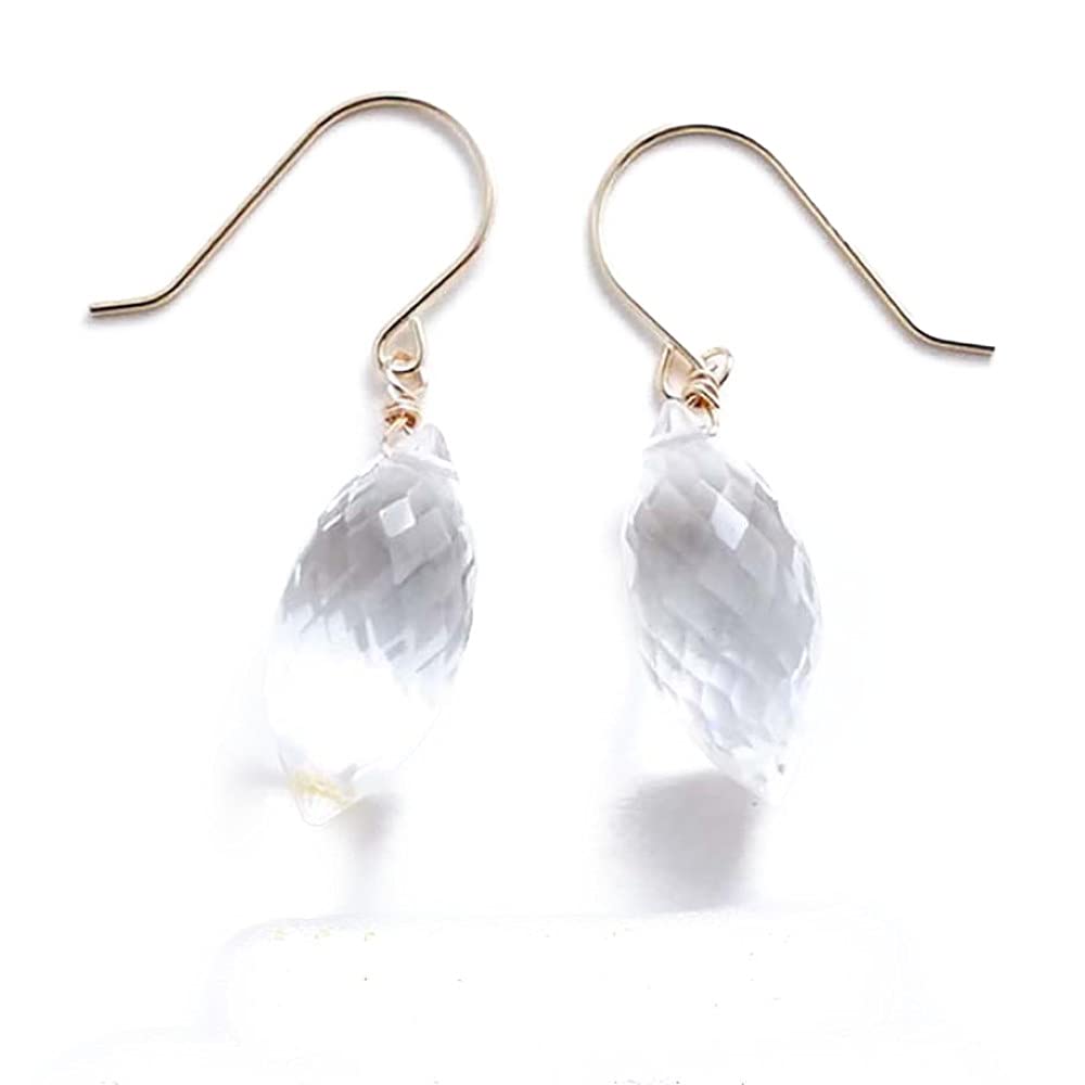 k18 ピアス パワーストーン 天然石 18金 18k ゴールド 水晶