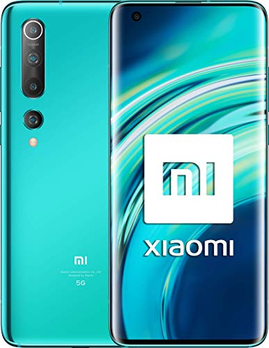 Xiaomi Mi 10 (Pantalla FHD+ 6.67�, 8GB+128GB, Camara de 108MP, Snapdragon 865 5G, 4780mah con carga 30W, Android 10) Verde [Versi�n espa�ola]