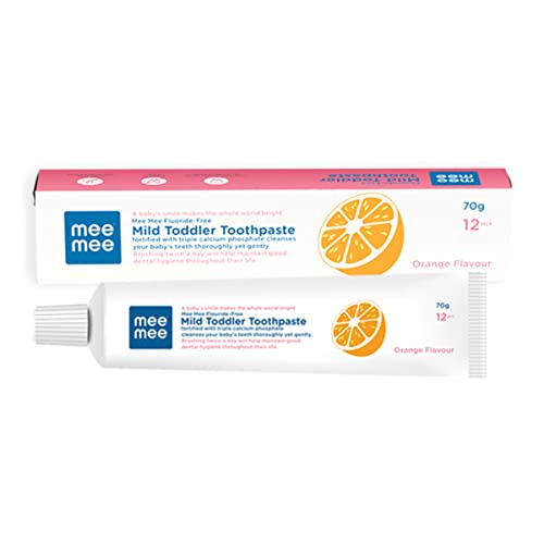 Mee Mee Fluoride-Free Baby Tooth paste for Kids & Toddler Fortified with...
